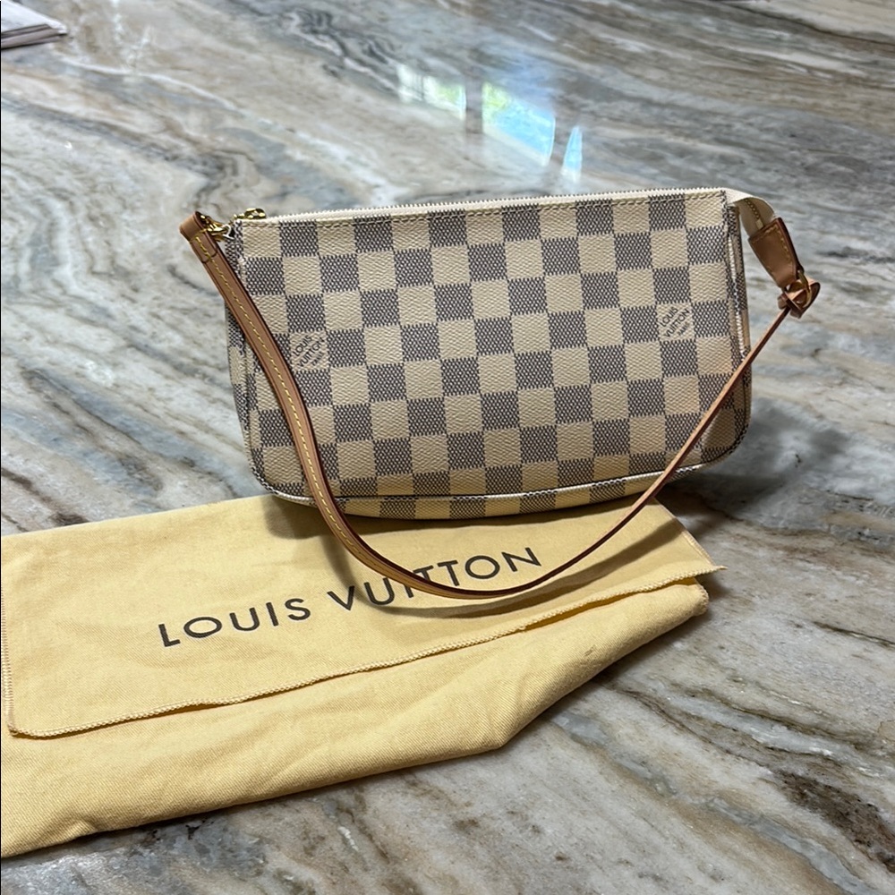 Louis Vuitton Beige and Brown Checkered pattern